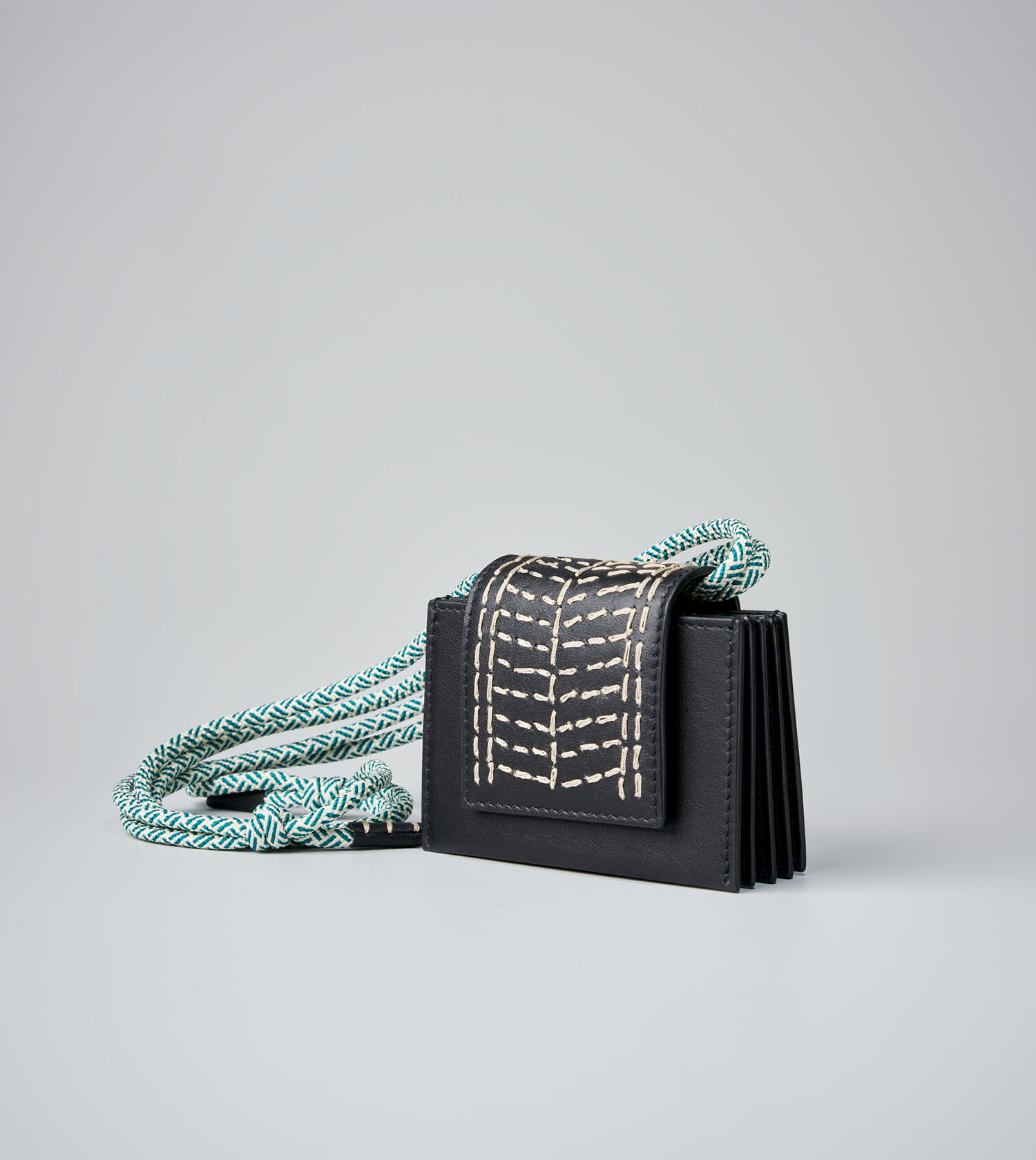 Kantha Umbrella Wallet with Straps - Image 2