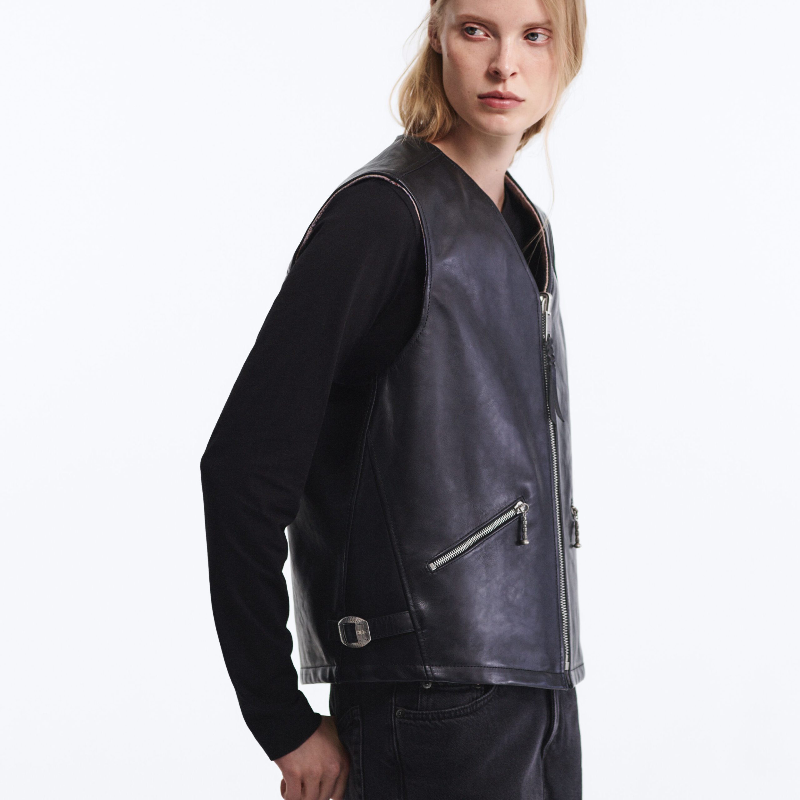 The Rizon Leather Vest - Image 4